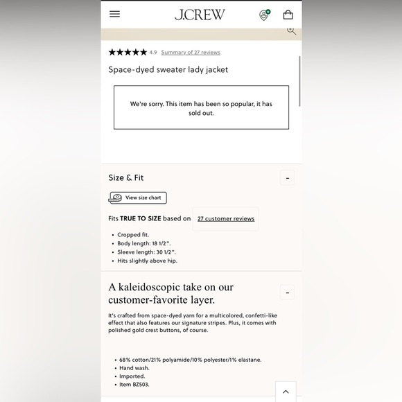 J. Crew space-dyed Pink Lady Cardigan Sweater/ Lady Jacket NWT - Picture 3 of 10